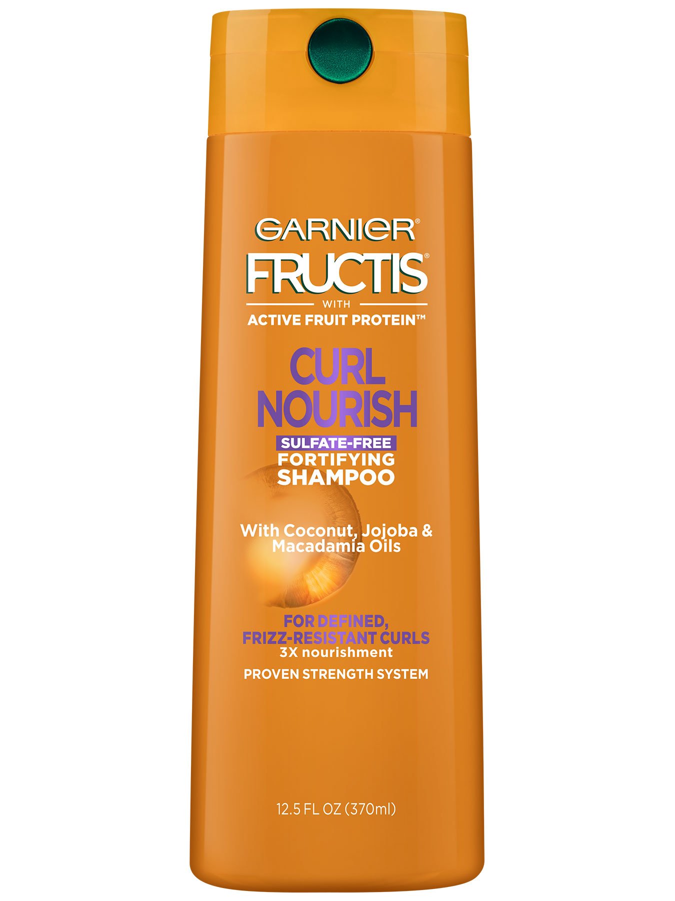 Garnier Fructis Curl Nourish Shampoo Front Of Bottle